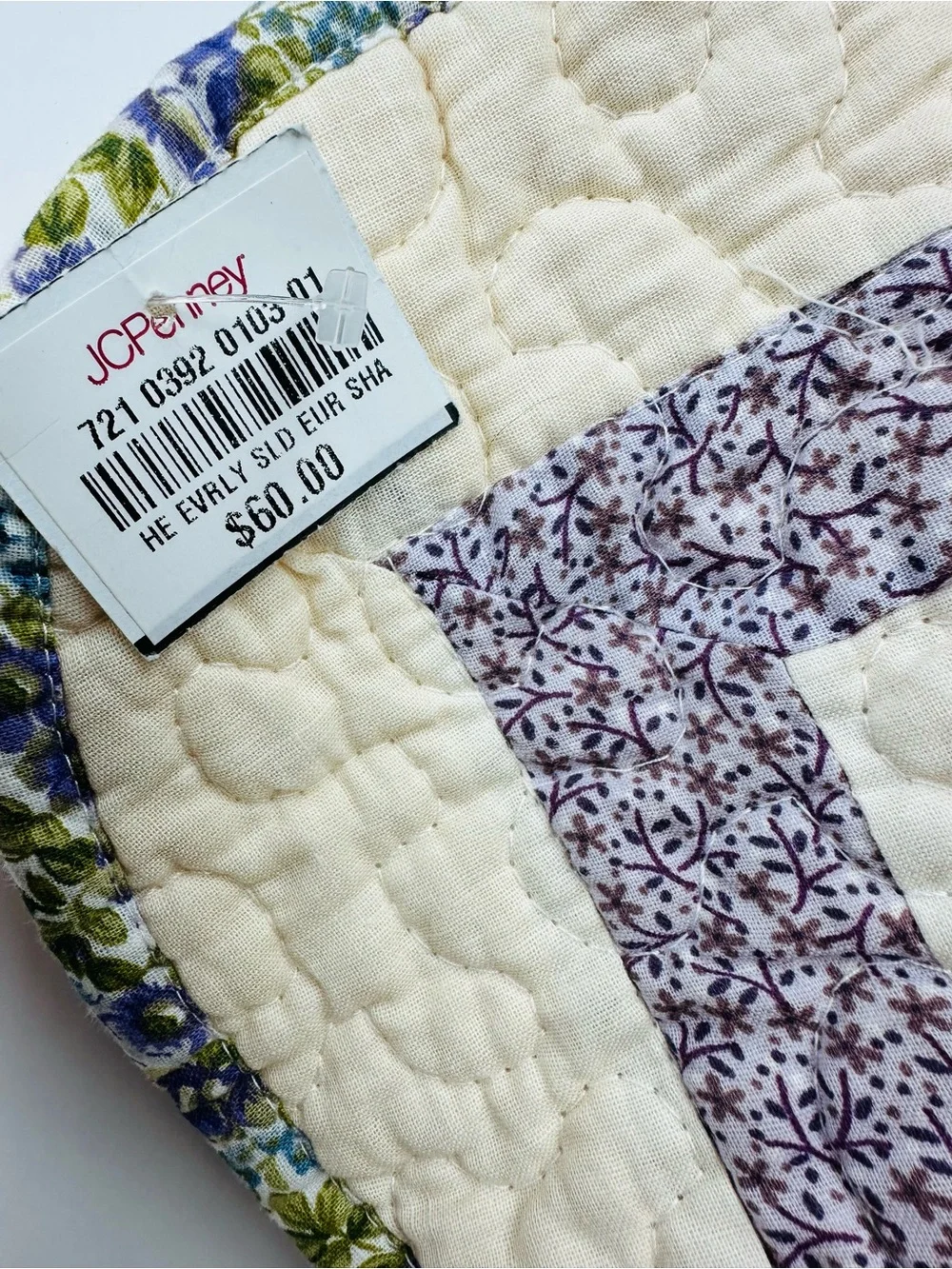 JC Penney Home Everly Quilted Pillow Case King Size Pillow Sham NWT